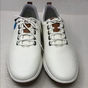 NEW Johnston & Murphy Golf Shoes Amherst GL1 Sport Hybrid White Coated Knit 10M Johnston & Murphy | Shoes | New Johnston Murphy Golf Shoes  main image 4